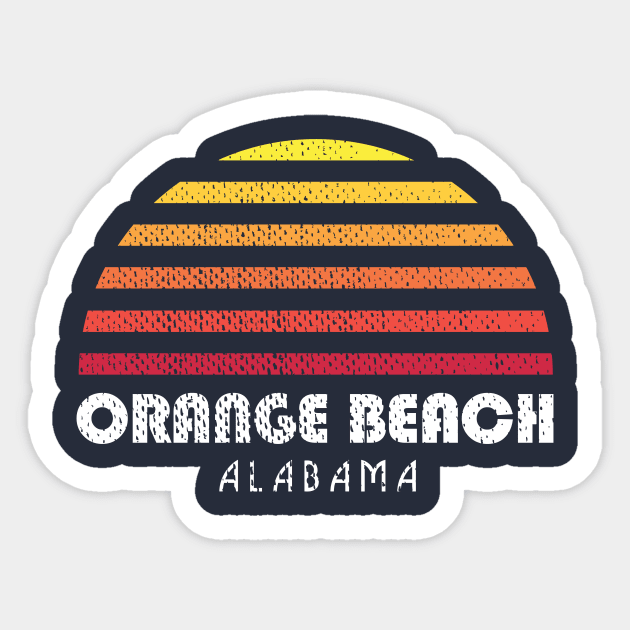 Orange Beach Alabama Sticker by PodDesignShop